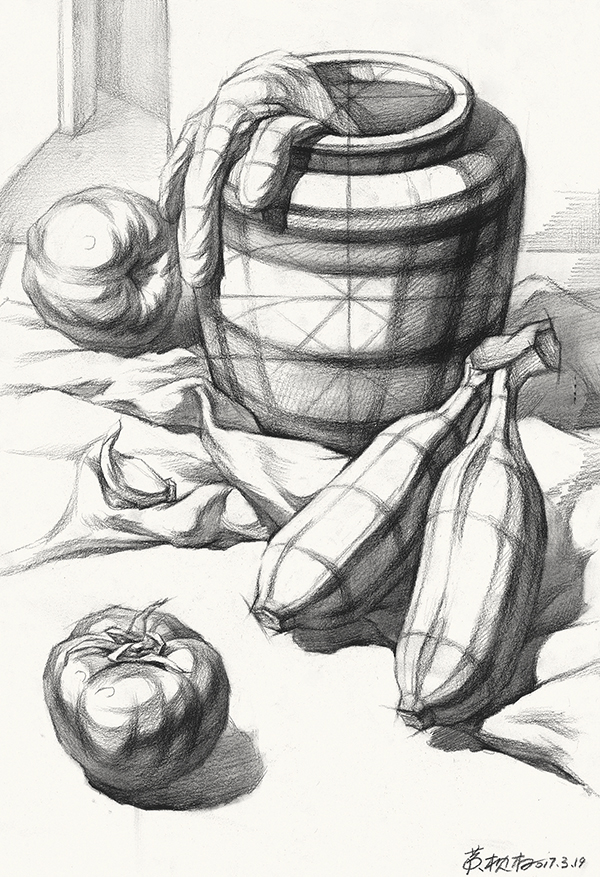 素描靜物作品